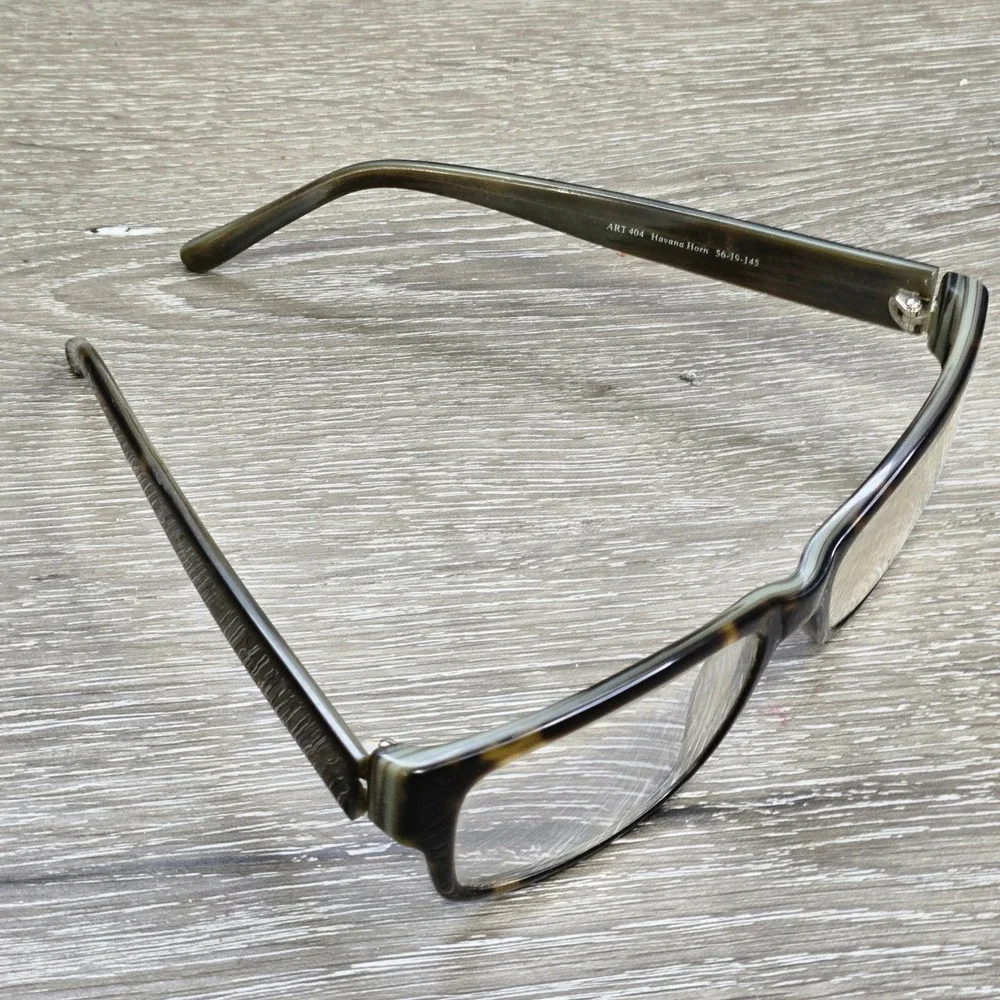 Artistik Eyewear Capri ART 404 Havana Horn Eyeglass Frame Only Rectangular 56-19